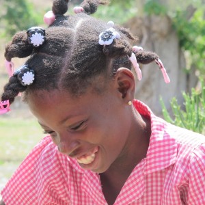 School girl in Haiti